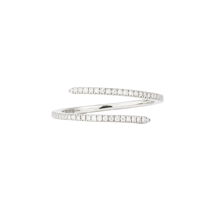 Engelbert Diamond White Spin Ring - Broken English Jewelry