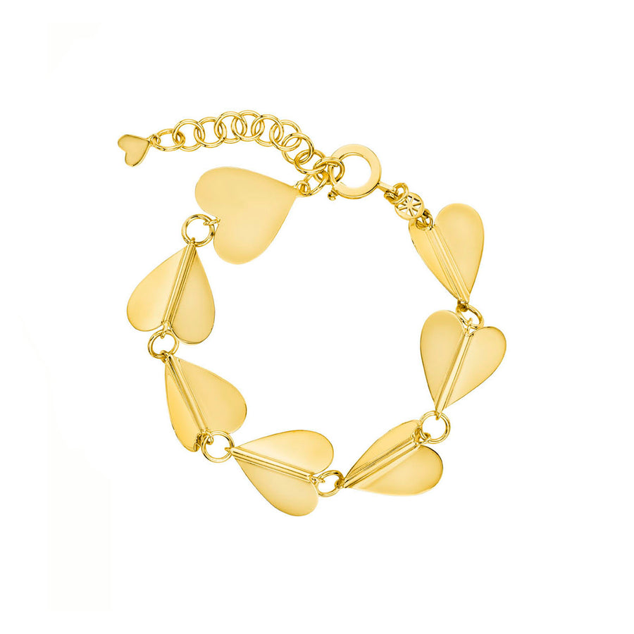 Cadar Wings of Love Bracelet - Gold (L) - Broken English Jewelry