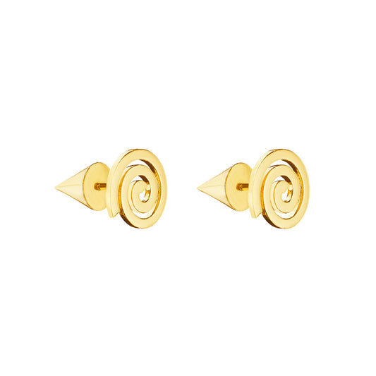 Essence Spiral Stud Earrings - Main Img