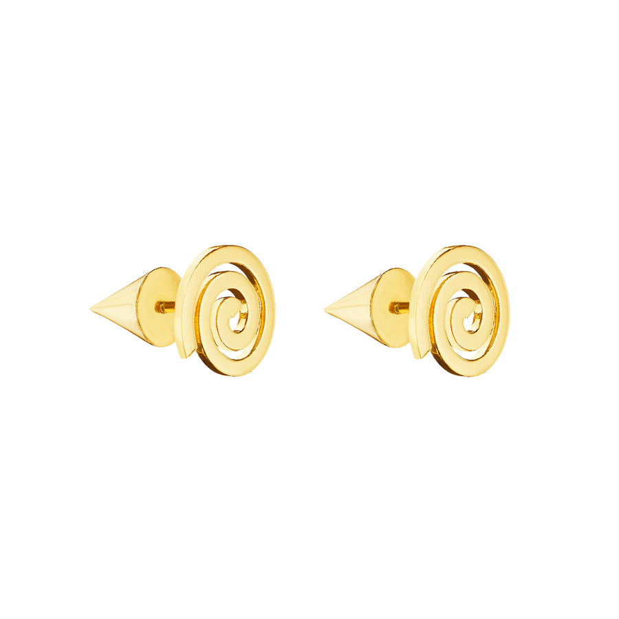 Cadar Essence Spiral Stud Earrings - Earrings - Broken English Jewelry