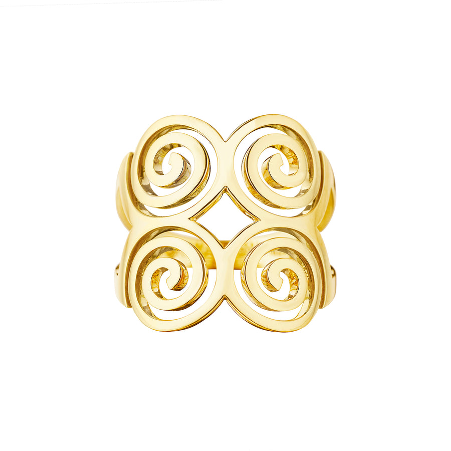 Cadar Essence Spiral Statement Ring - Rings - Broken English Jewelry