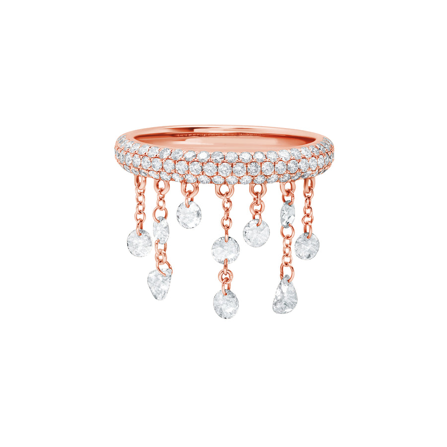 Graziela Floating Diamond Ring - Rose Gold - Rings - Broken English Jewelry