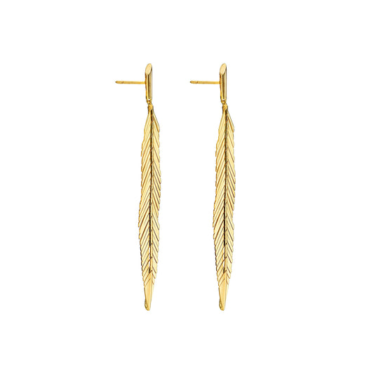 Medium Feather Earrings