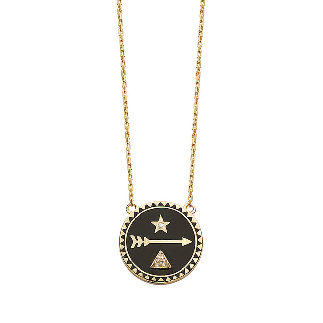 Foundrae Dream Enamel Necklace - Broken English Jewelry