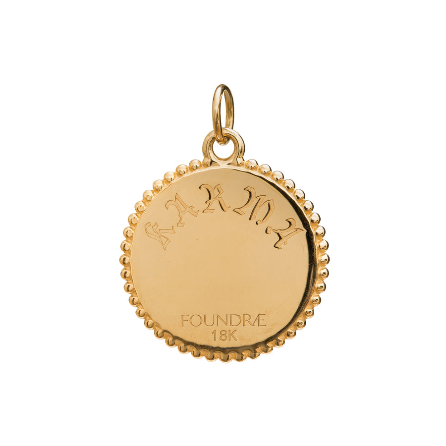 Foundrae Diamond Karma Medallion - Broken English Jewelry