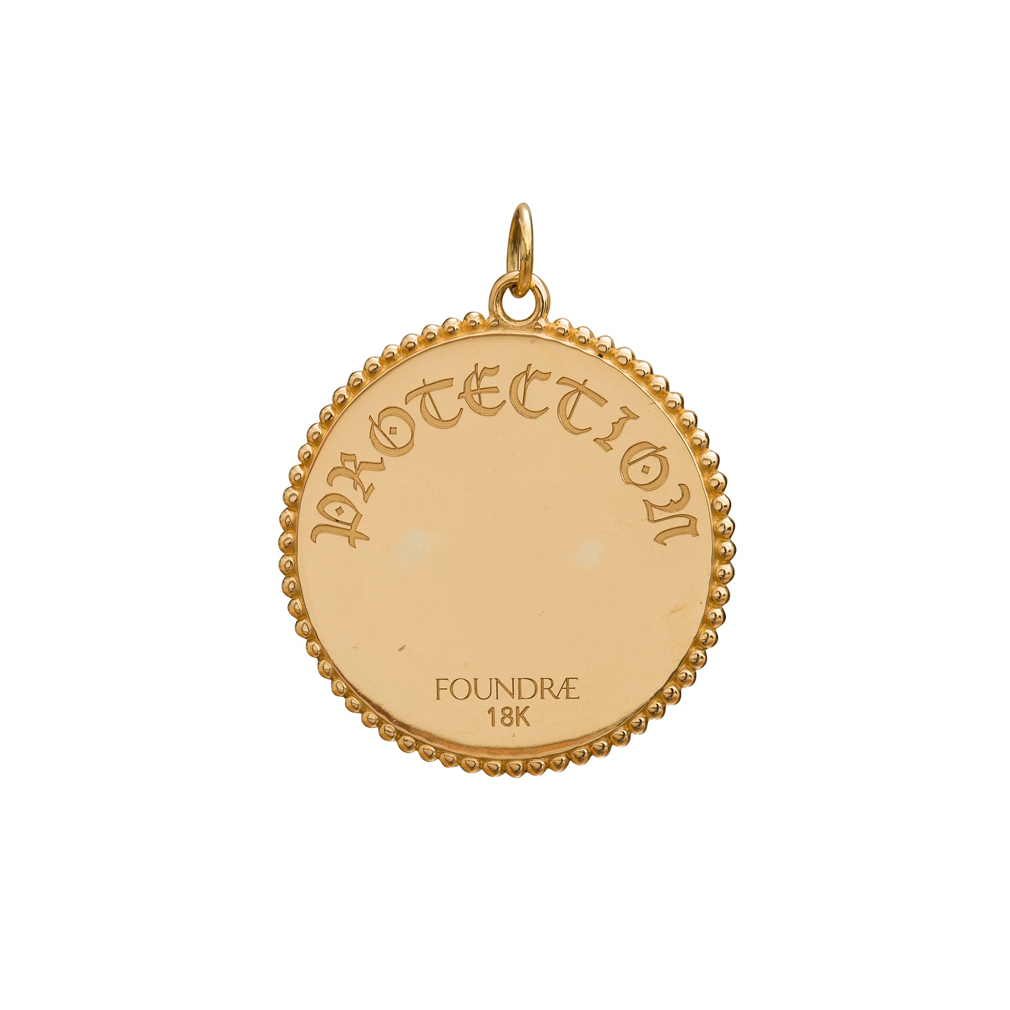 Foundrae Diamond Protection Medallion - Broken English Jewelry