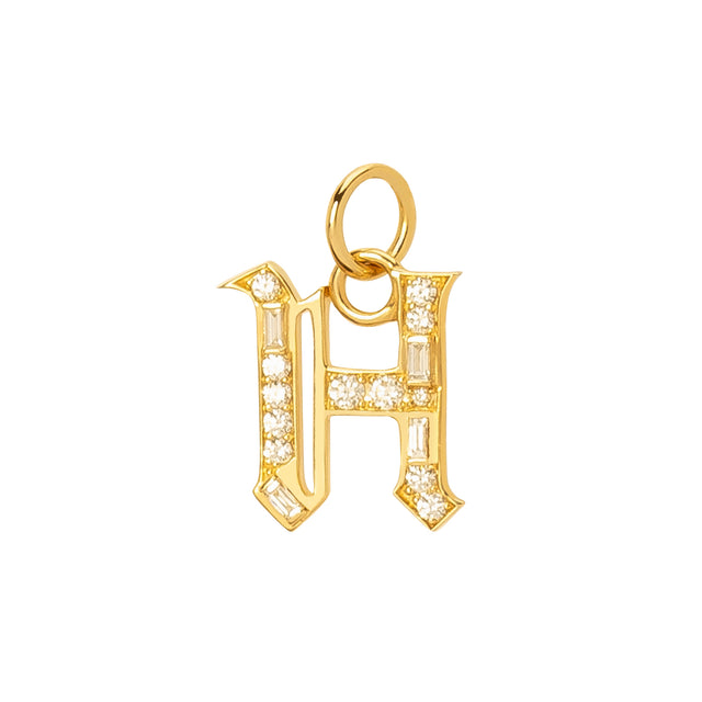 Foundrae H Charm - Charms & Pendants - Broken English Jewelry