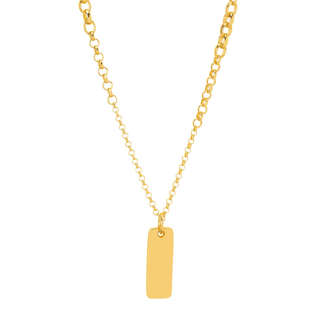 Foundrae Graduated Belcher Chain - Medium Ingot - Necklaces - Broken English Jewelry