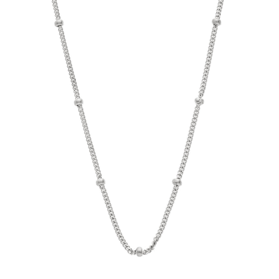 Sethi Couture Bead Chain - White Gold - Necklaces - Broken English Jewelry