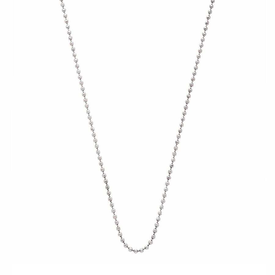 Sethi Couture Ball Chain - White Gold - Necklaces - Broken English Jewelry