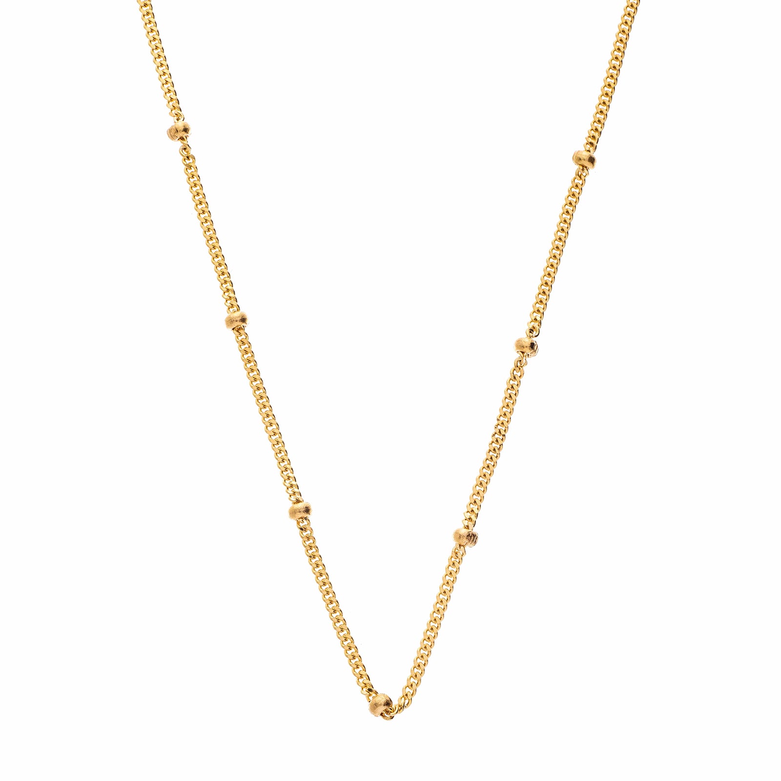 Sethi Couture Bead Chain - Yellow Gold - Necklaces - Broken English Jewelry