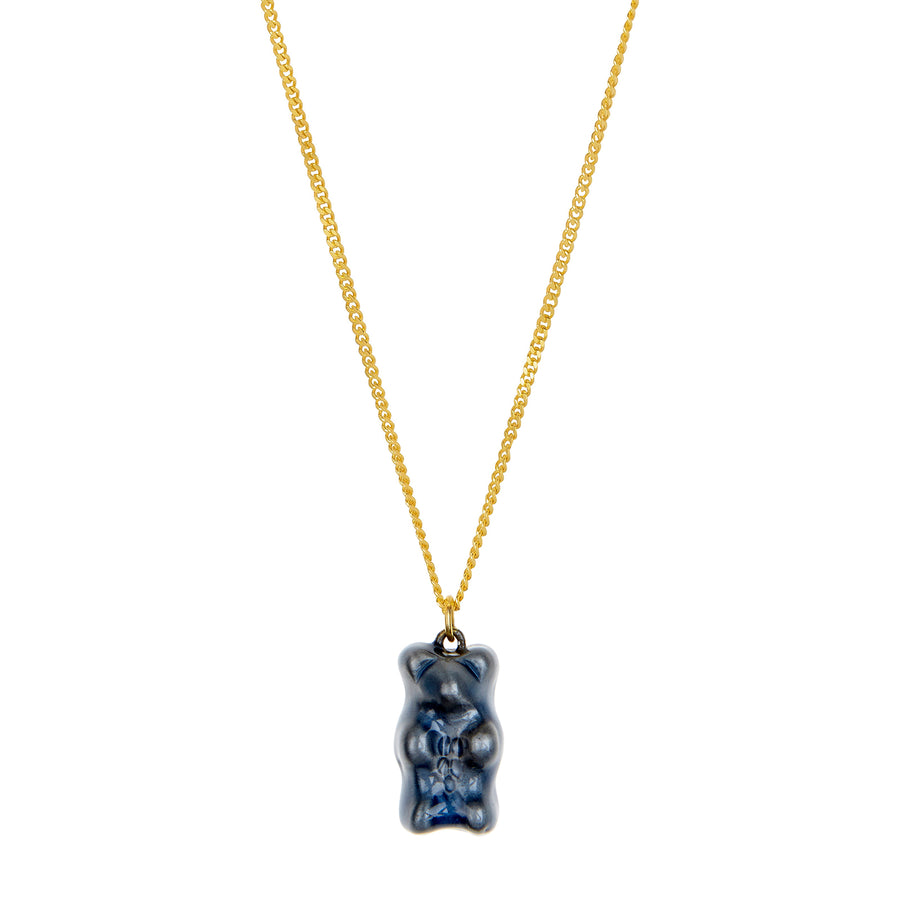 Maggoosh Gummy Pendant Necklace - Blueberry - Broken English Jewelry