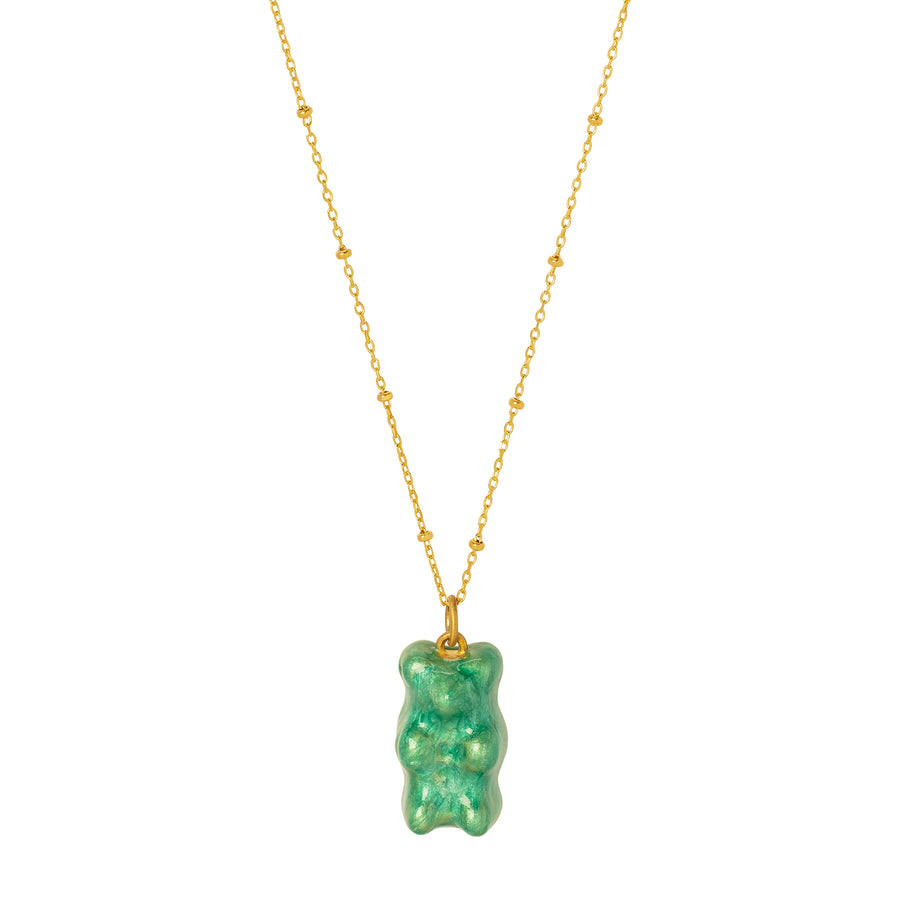 Maggoosh Gummy Pendant Necklace - Mint - Broken English Jewelry