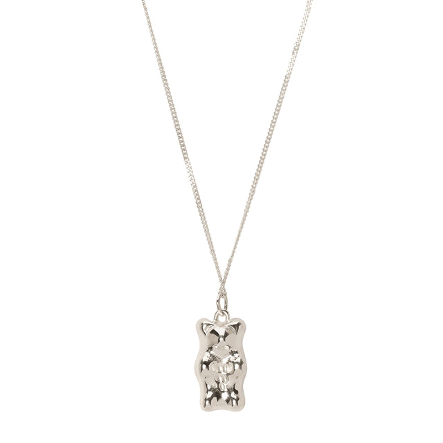 Maggoosh Gummy Pendant Necklace - Naked Silver - Necklaces - Broken English Jewelry