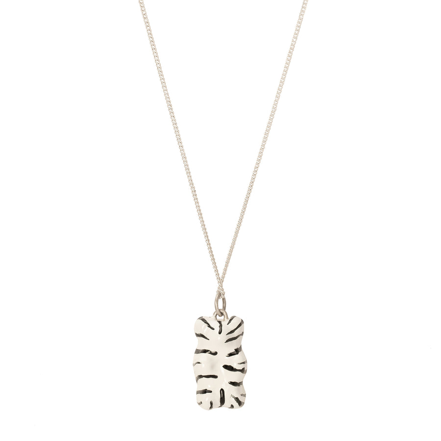 Gummy Pendant Necklace - Zebra