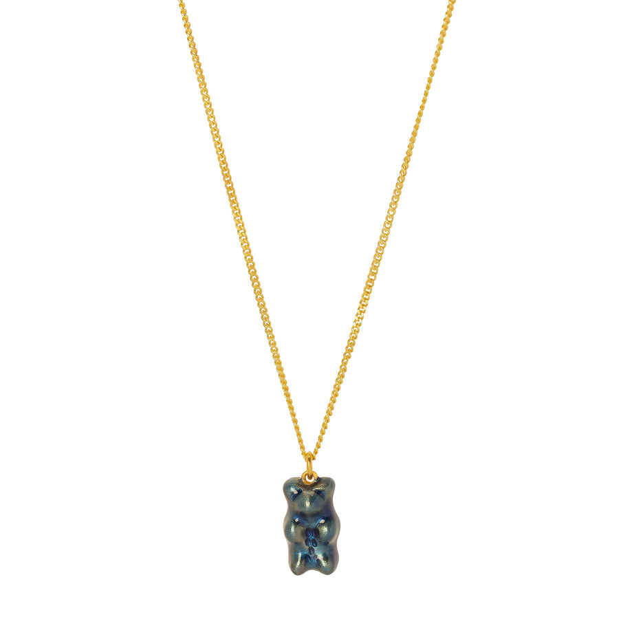 Maggoosh Mini Gummy Pendant Necklace - Blueberry - Broken English Jewelry