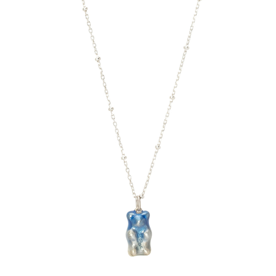 Maggoosh Mini Gummy Pendant Necklace - Ombre Blue - Necklaces - Broken English Jewelry