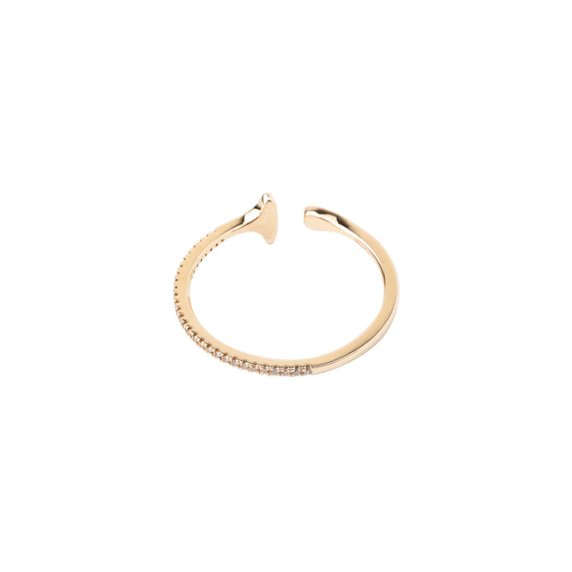 Hirotaka Oversized Diamond Ear Cuff - Gold (L) - Broken English Jewelry