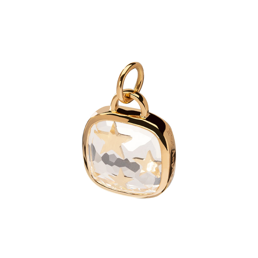 Foundrae Small Sealed Gemstone Pendant - Per Aspera Ad Astra - Broken English Jewelry