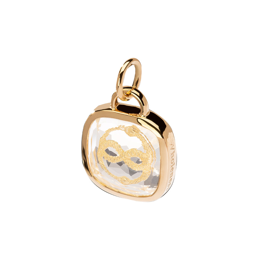 Foundrae Small Sealed Gemstone Pendant - Snake - Broken English Jewelry