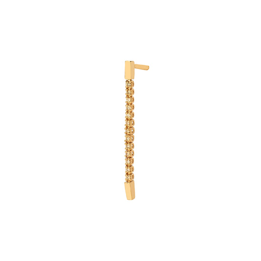 Gossamer Diamond Thread Earring - Medium