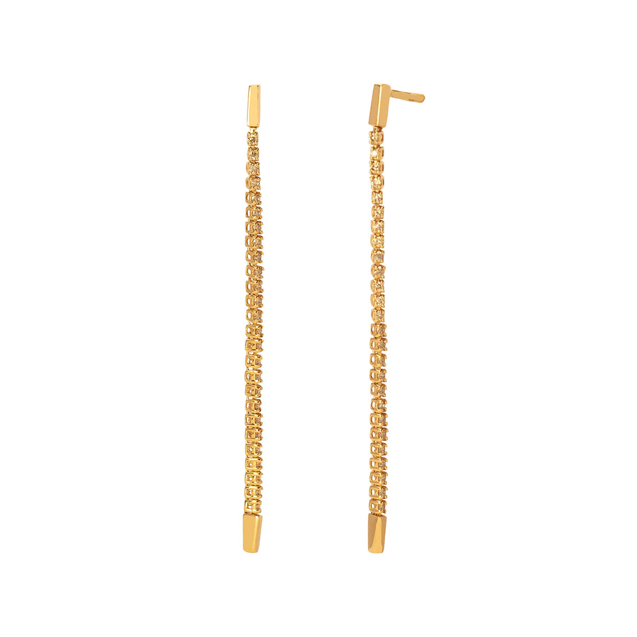 Hirotaka Gossamer Diamond Thread Earring - Large - Earrings - Broken English Jewelry