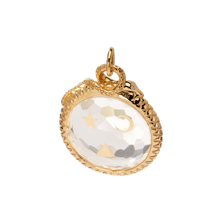 Foundrae Large Sealed Gemstone Pendant - Wholeness - Broken English Jewelry