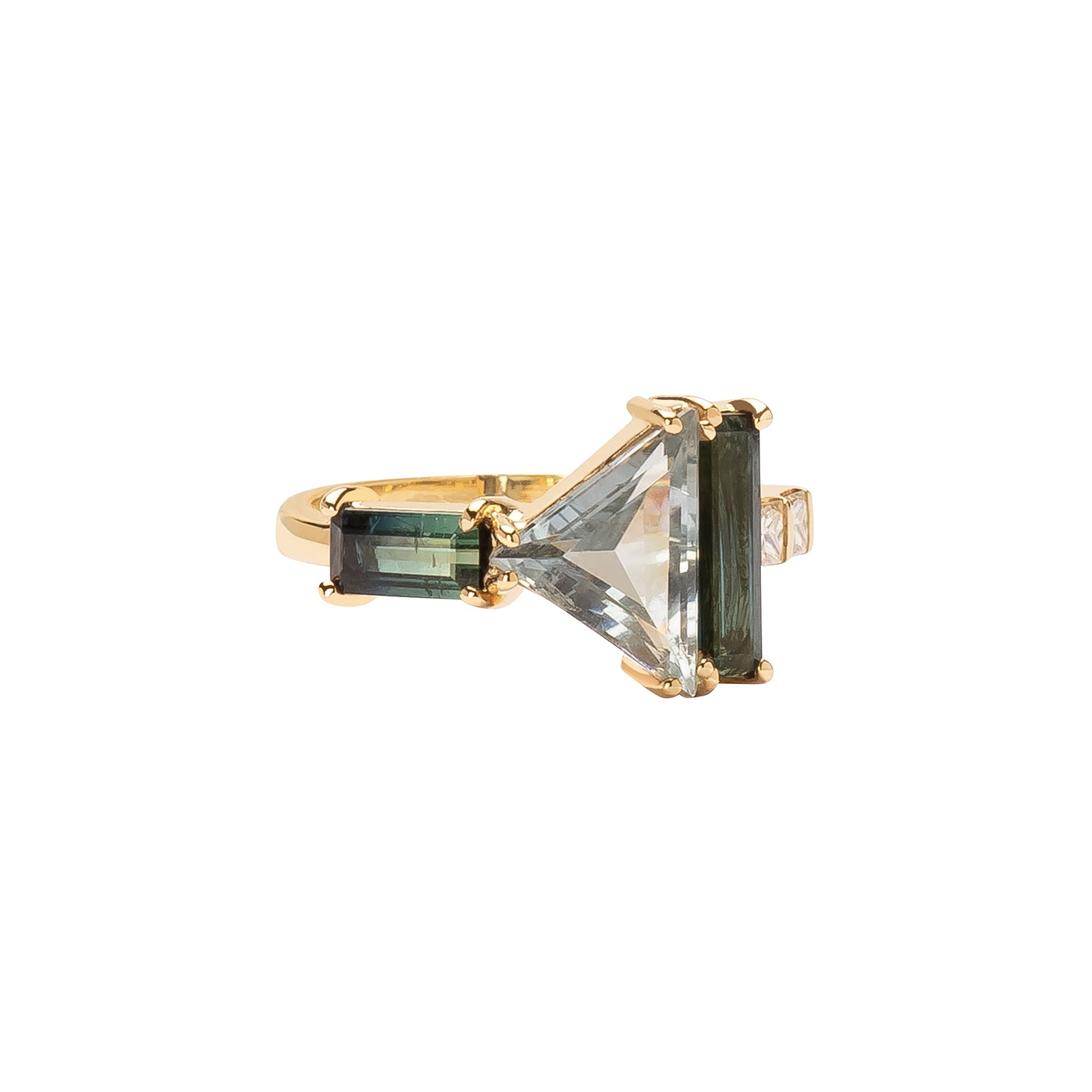 Xiao Wang Galaxy Ring - Multi Blue Tourmaline - Rings - Broken English Jewelry