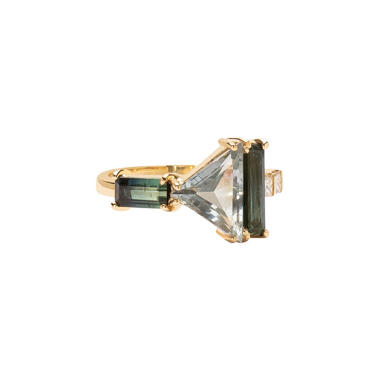 Galaxy Ring - Multi Blue Tourmaline