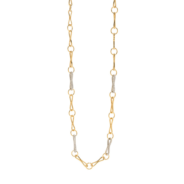 Āzlee Circle Link Large Handmade Chain - Diamond - Necklaces - Broken English Jewelry