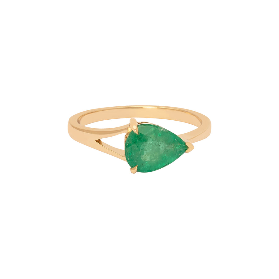 YI Collection Supreme Dewdrop Ring - Emerald - Broken English Jewelry