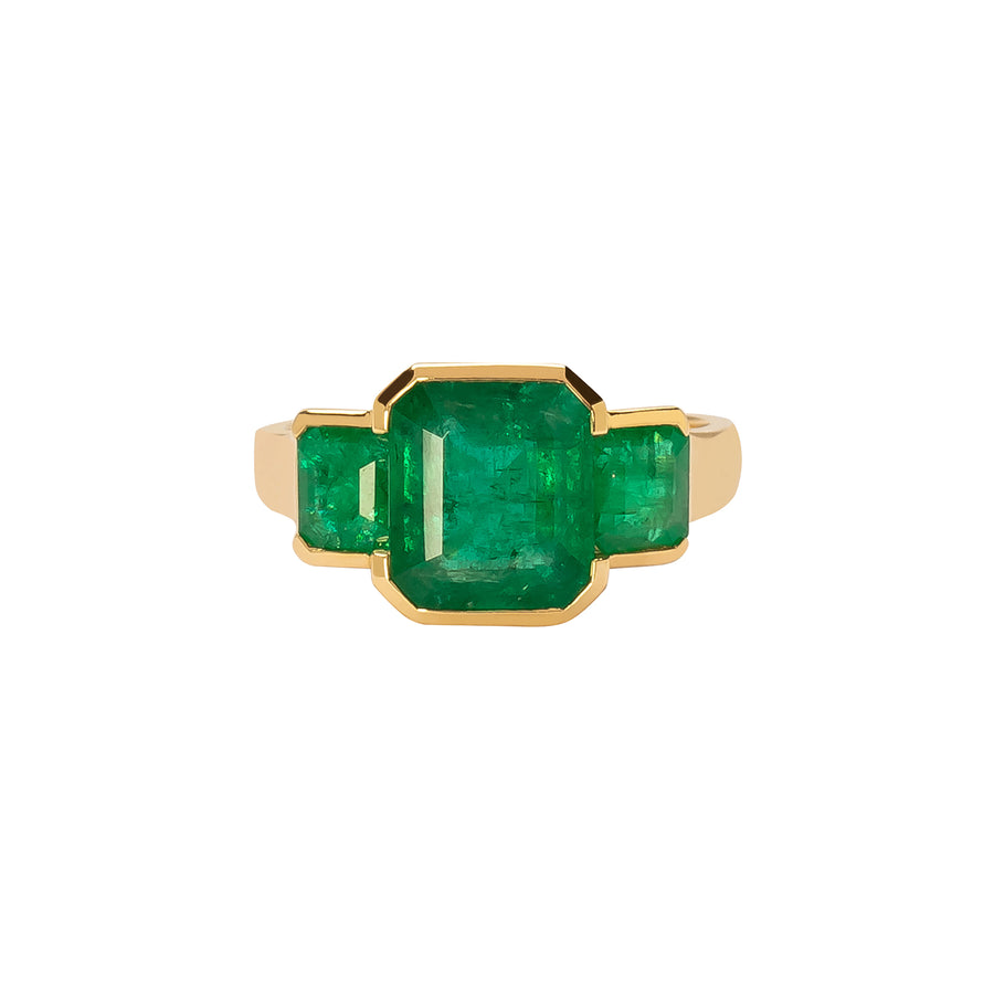 YI Collection Tonal Deco Supreme Ring - Emerald - Rings - Broken English Jewelry