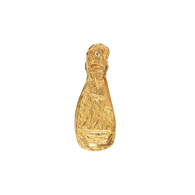 Xiao Wang Message in a Bottle Pendant - Boat - Charms & Pendants - Broken English Jewelry