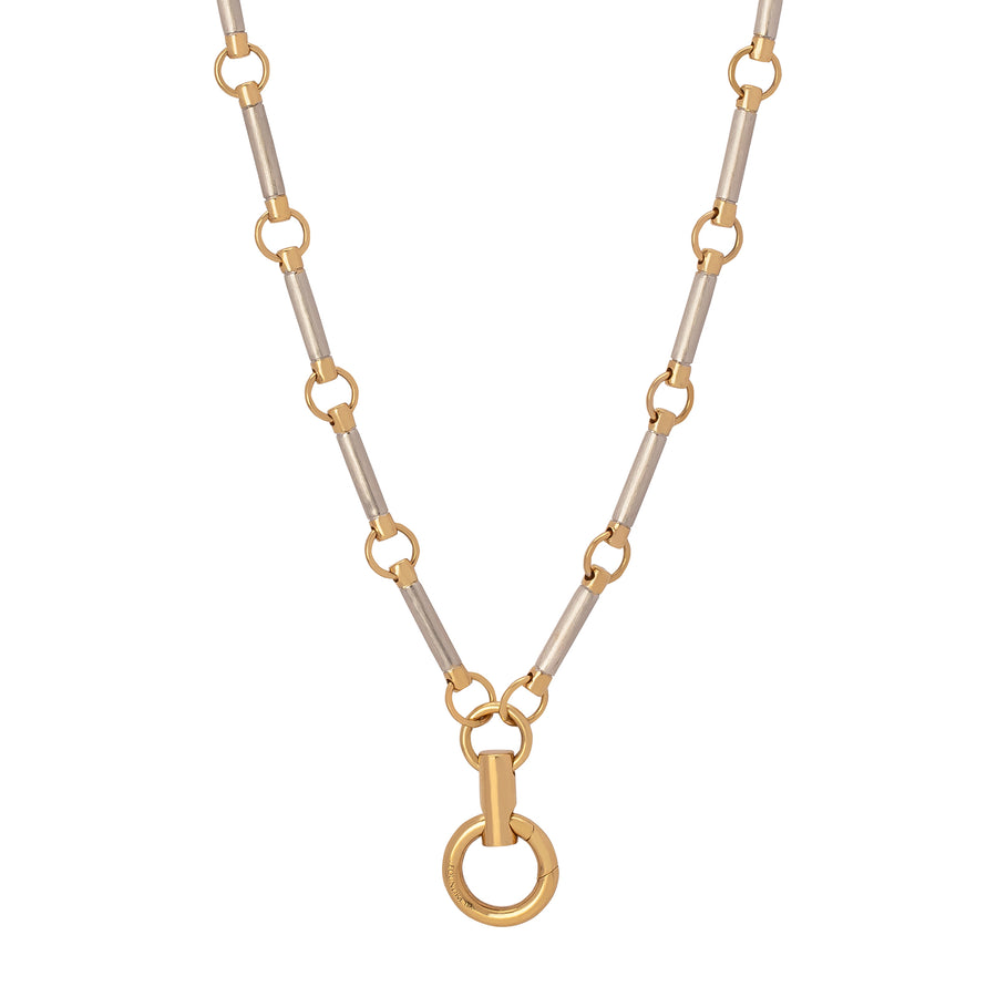 Foundrae Element Stone Chain - White Gold - Broken English Jewelry