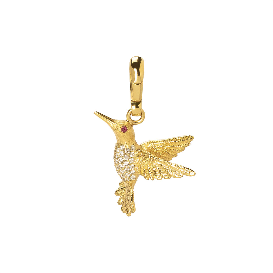 Jenna Blake Hummingbird Charm Pendant - Charms & Pendants - Broken English Jewelry