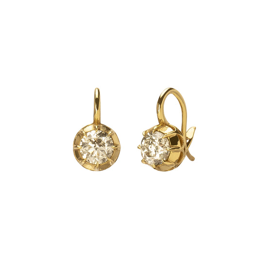 Single Stud Diamond Earrings - Main Img