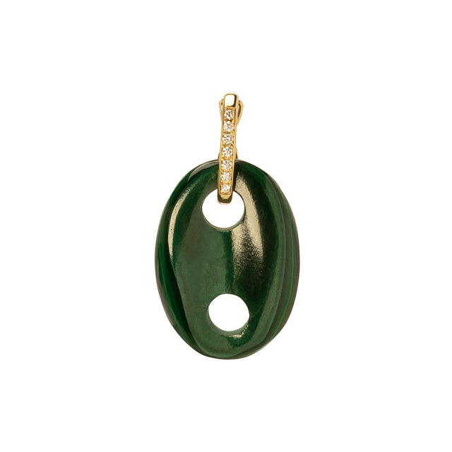 Jenna Blake Mariner Link Pendant - Malachite - Charms & Pendants - Broken English Jewelry