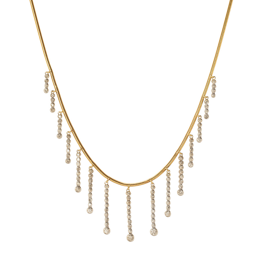 Jenna Blake Chandelier Diamond Fringe Necklace - Necklaces - Broken English Jewelry