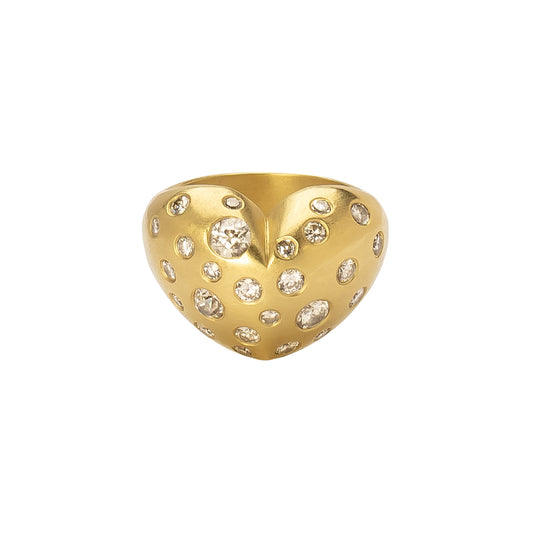 Gypsy Heart Diamond Ring - Main Img