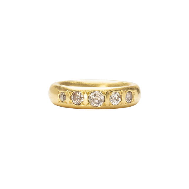 Jenna Blake Gypsy Half Band - Diamond - Rings - Broken English Jewelry