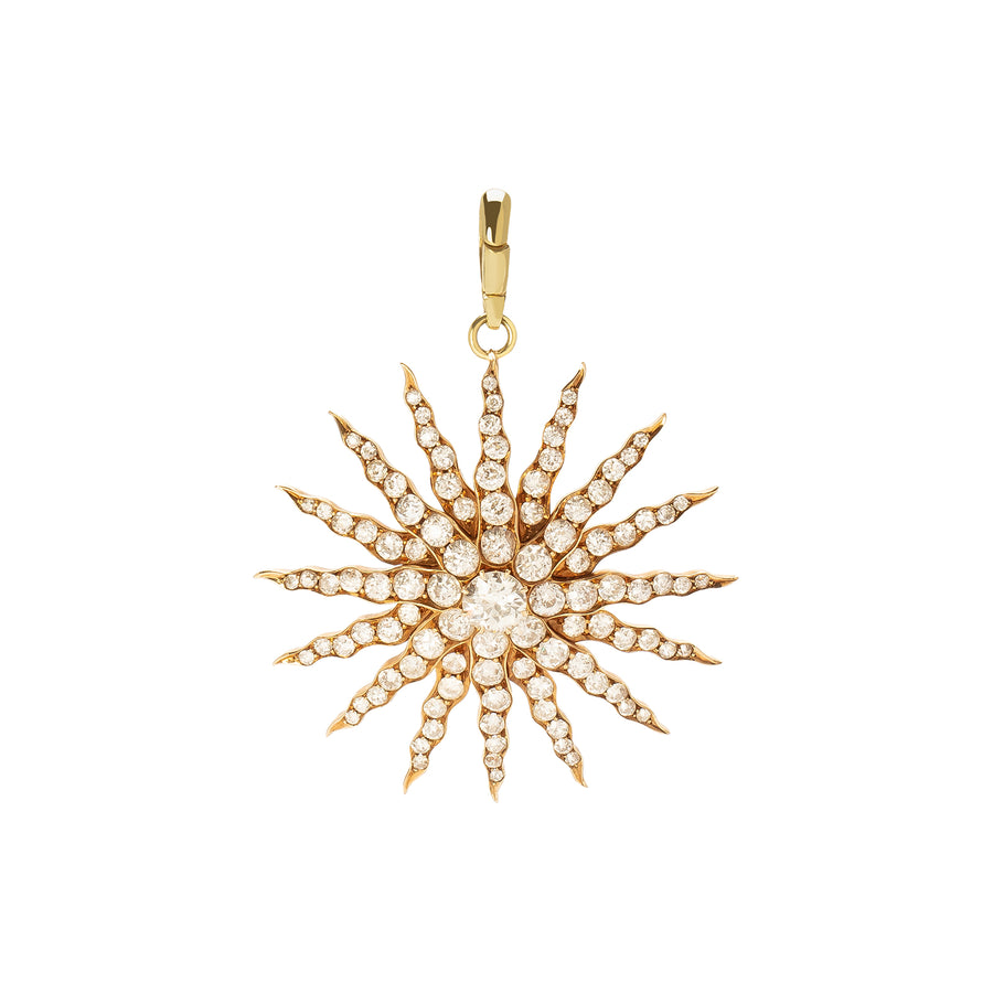 Jenna Blake Vintage Full Starburst Diamond Pendant - Charms & Pendants - Broken English Jewelry