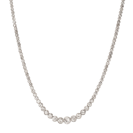 Vintage Diamond Tennis Necklace - Main Img