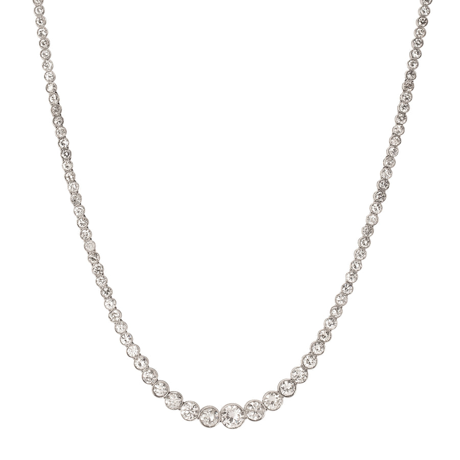 Jenna Blake Vintage Diamond Tennis Necklace - Necklaces - Broken English Jewelry