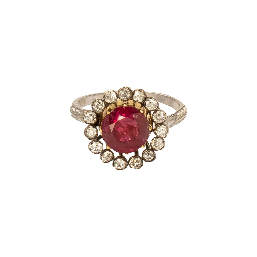 Jenna Blake Vintage Ruby & Diamond Ring - Rings - Broken English Jewelry