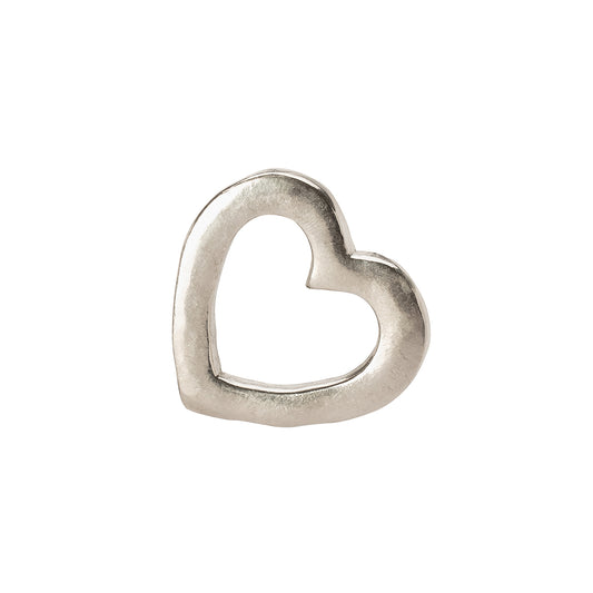 Cutout Heart Pendant - Silver - Main Img