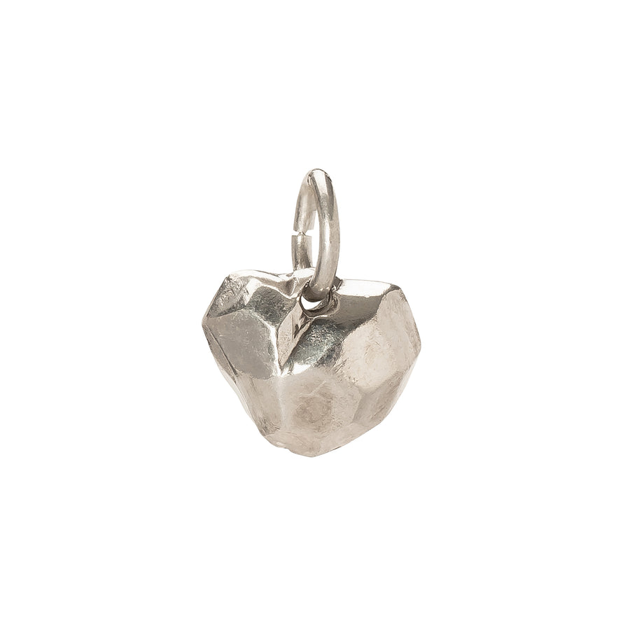 James Colarusso Facet Heart Pendant - Silver - Broken English Jewelry