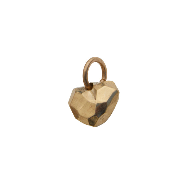 James Colarusso Facet Heart Pendant - Yellow Gold - Broken English Jewelry