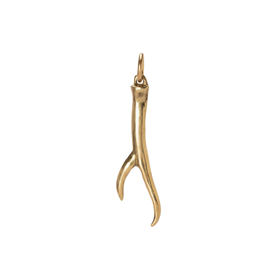 James Colarusso Large Antler Pendant - Yellow Gold - Broken English Jewelry