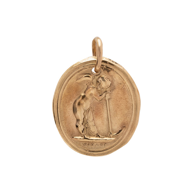 James Colarusso Angel Pendant - Yellow Gold - Broken English Jewelry