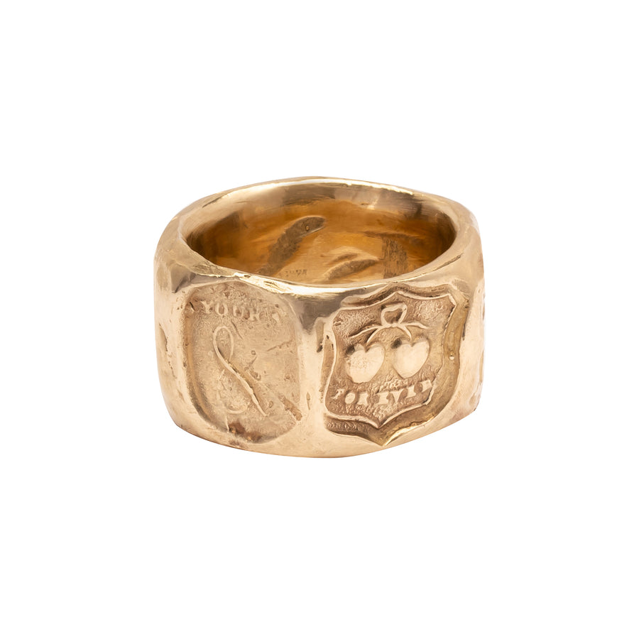 James Colarusso Intaglio Facet Ring - Gold - Broken English Jewelry